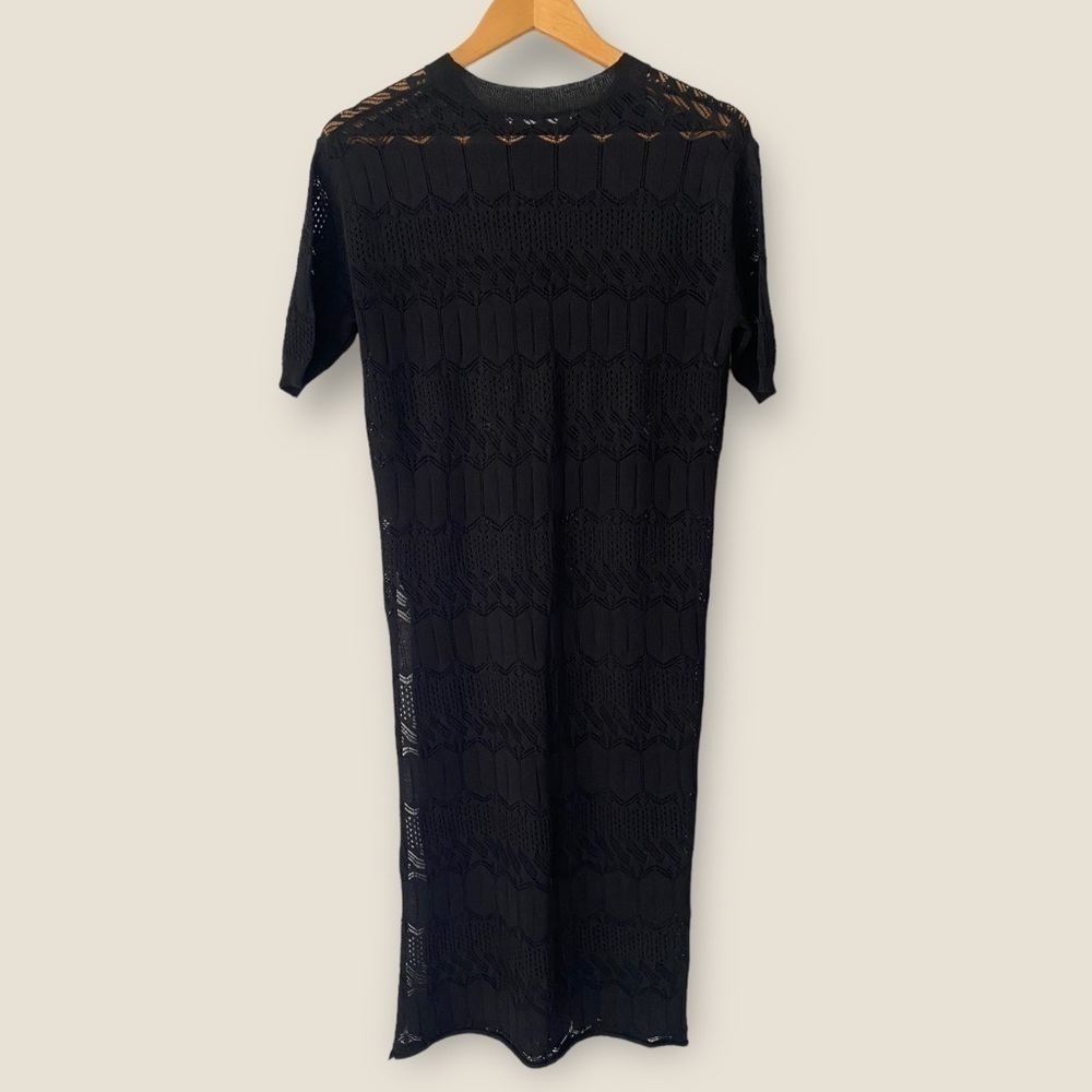 Coin 1804 Black Knit Swimsuit Coverup - Picture 5 of 8